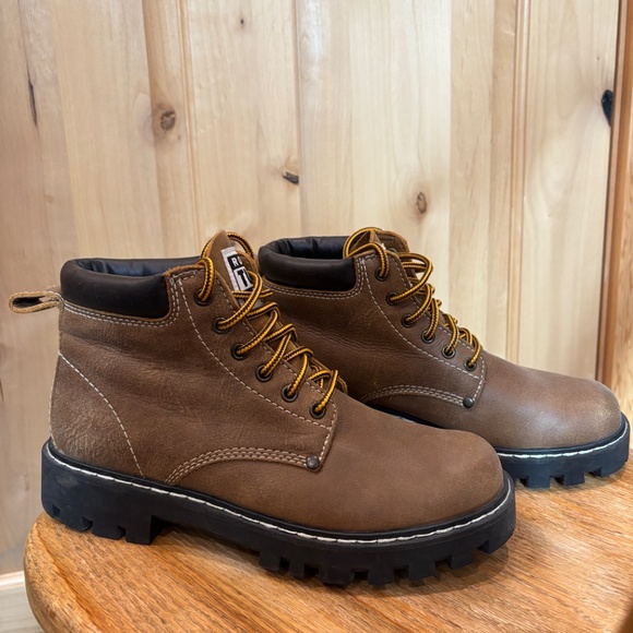 Roots Tuff Leather Boots Tan/Brown 7.5 - Picture 5 of 13